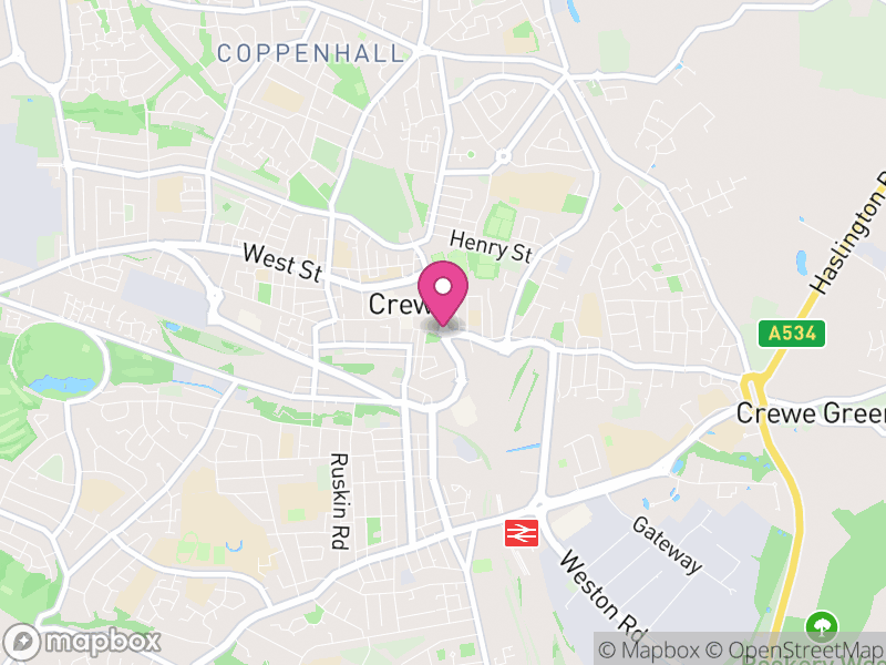 Map of Crewe Letting Agents