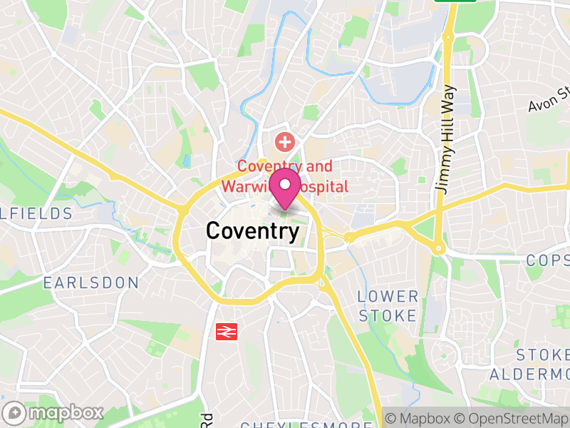 Map of CV1 Letting Agents