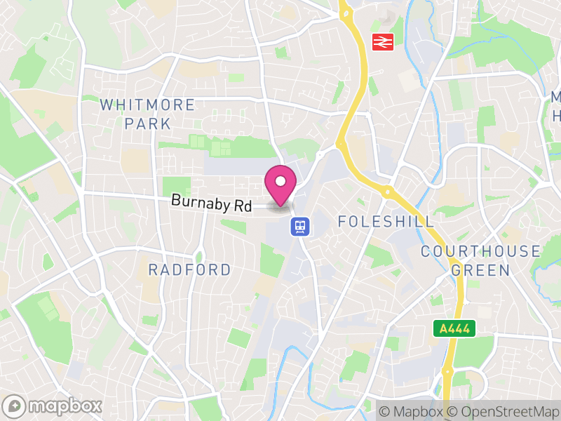 Map of CV6 Letting Agents