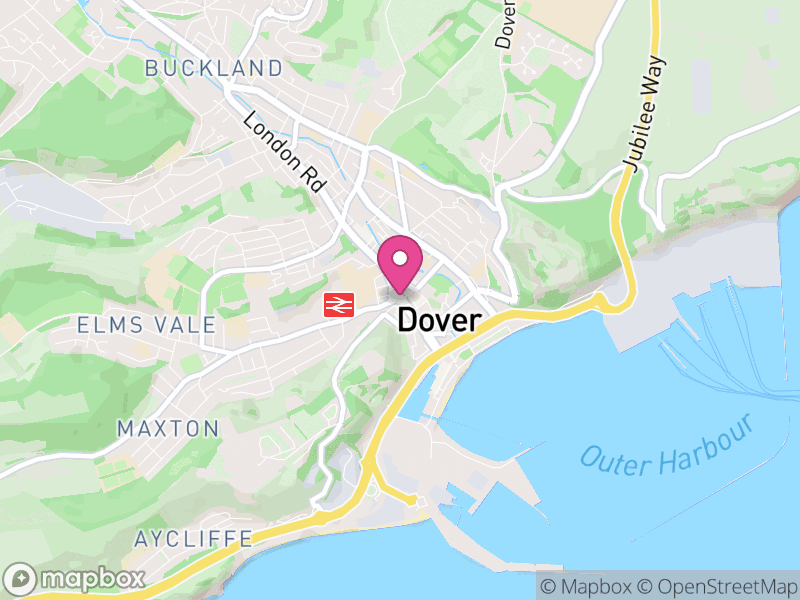 Map of Dover Letting Agents