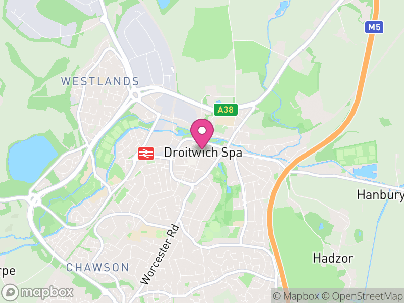 Map of Droitwich Letting Agents