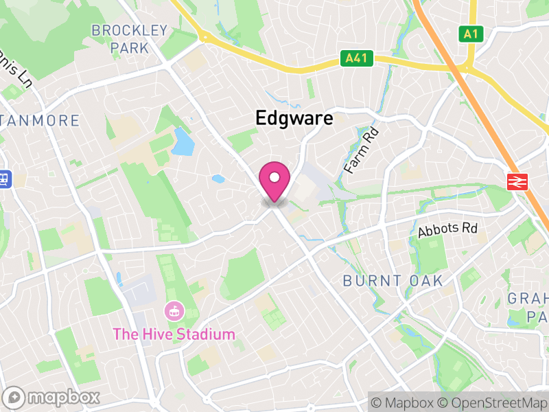 Map of Edgware Letting Agents