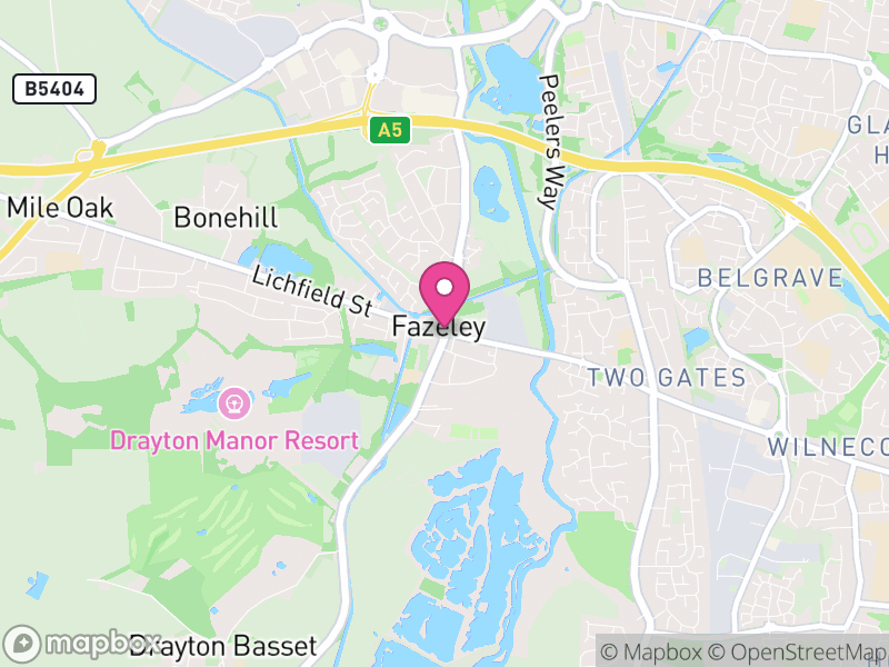 Map of Fazeley Letting Agents