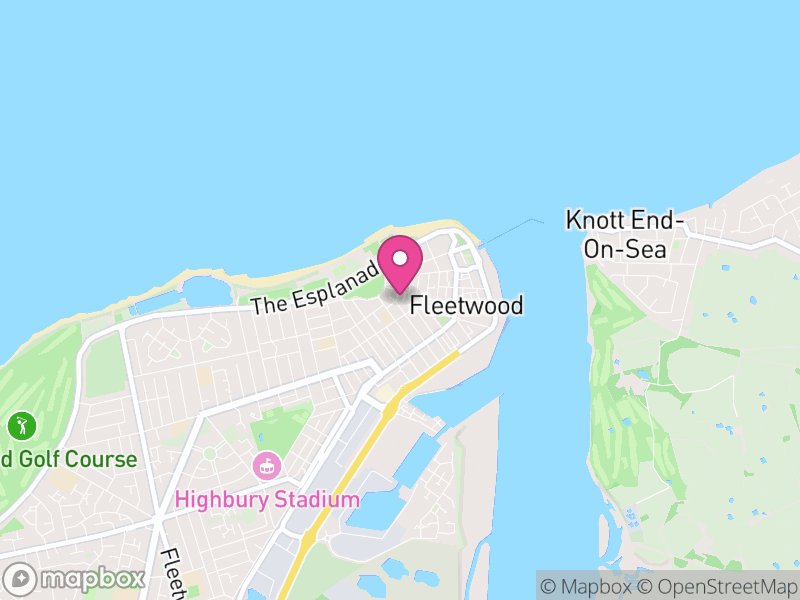 Map of Fleetwood Letting Agents