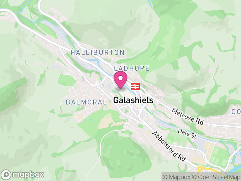 Map of Galashiels Letting Agents