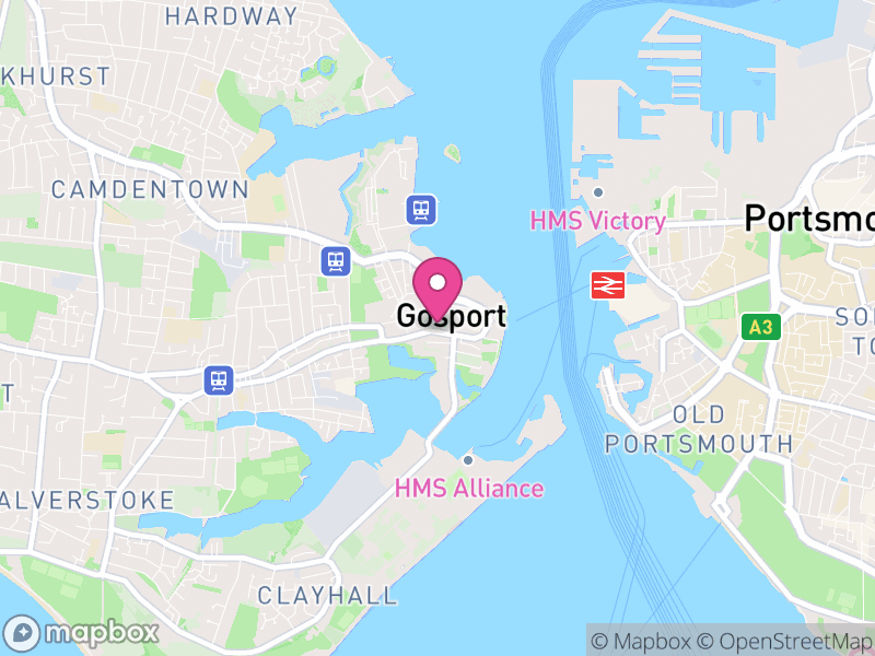Map of Gosport Letting Agents