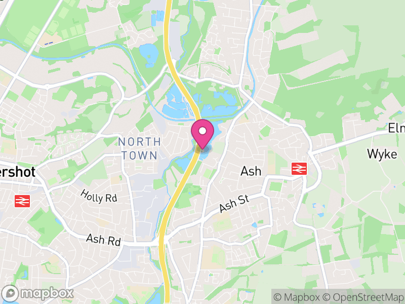 Map of GU12 Letting Agents