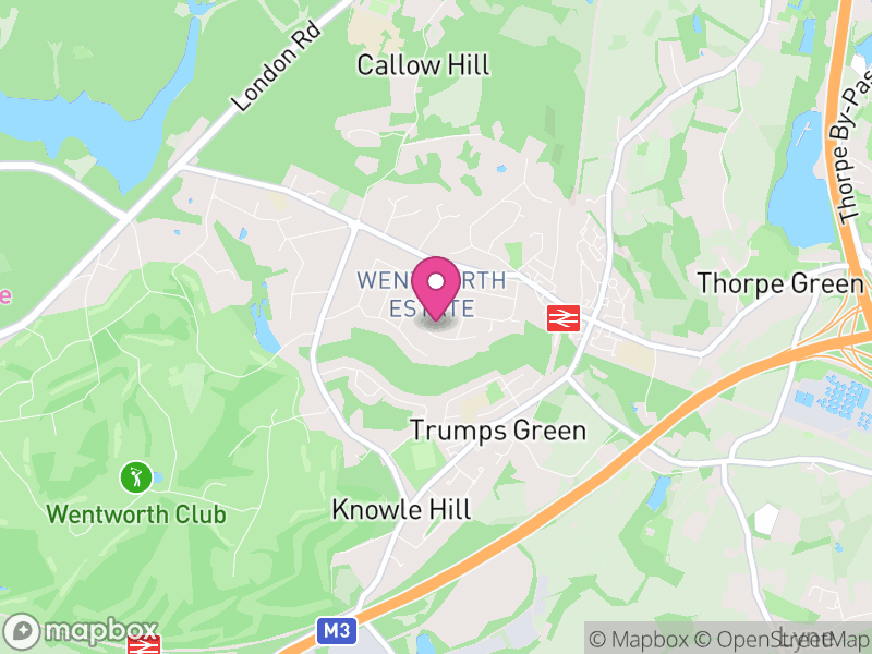 Map of GU25 Letting Agents