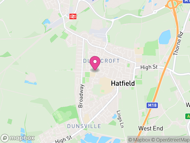 Map of Hatfield Letting Agents