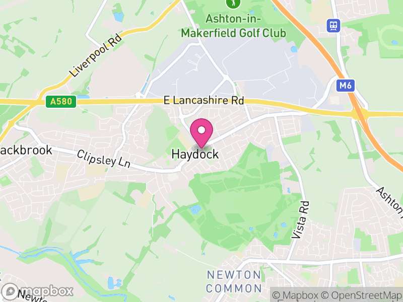 Map of Haydock Letting Agents