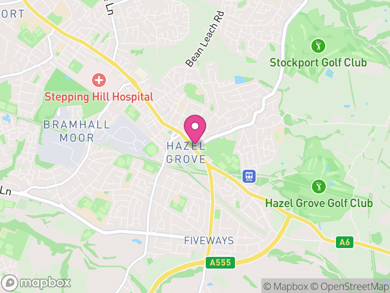 Map of Hazel Grove Letting Agents