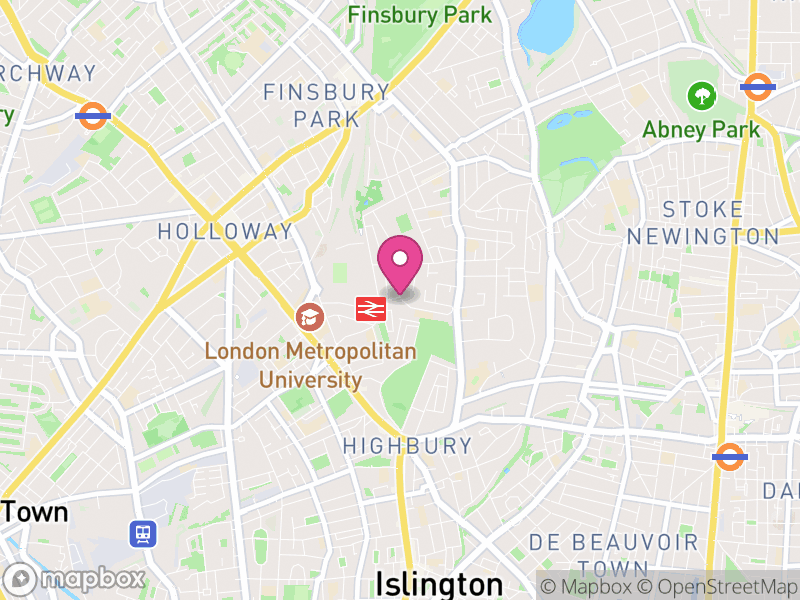 Map of Highbury Letting Agents