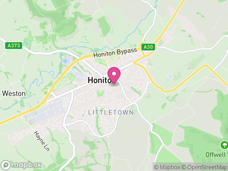 Map of Honiton Letting Agents