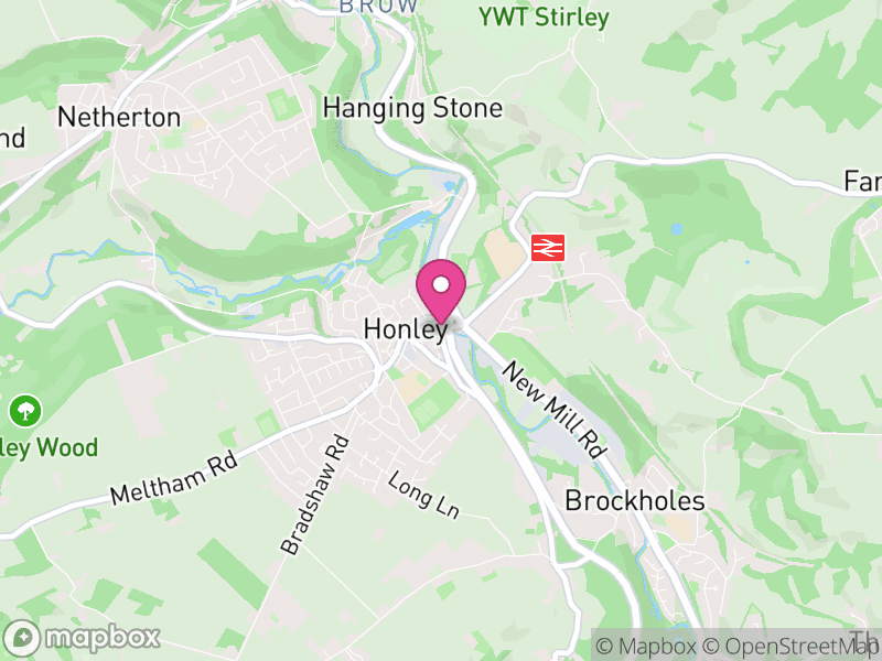 Map of Honley Letting Agents