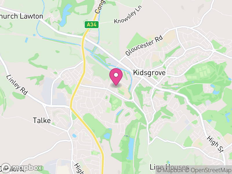 Map of Kidsgrove Letting Agents