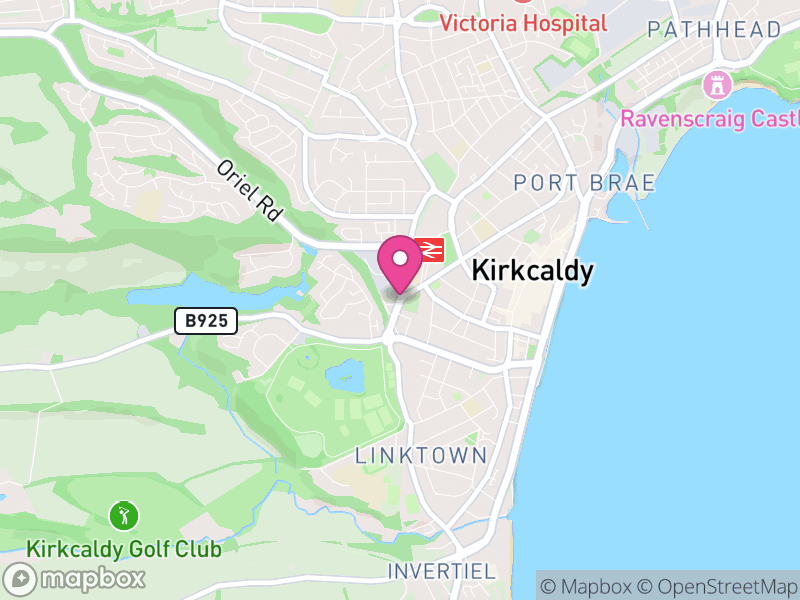 Map of Kirkcaldy Letting Agents