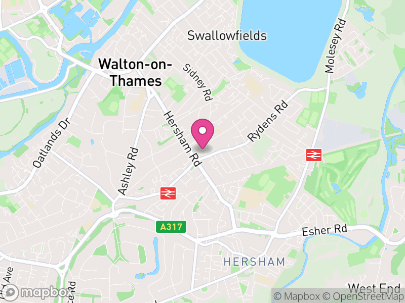 Map of KT12 Letting Agents