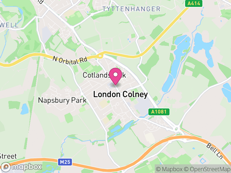 Map of London Colney Letting Agents