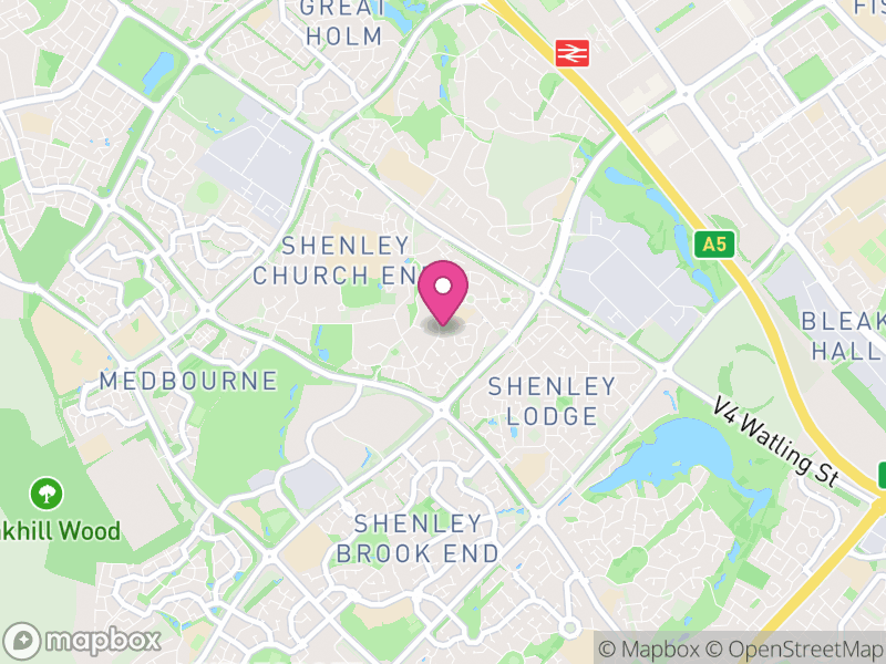 Map of MK5 Letting Agents