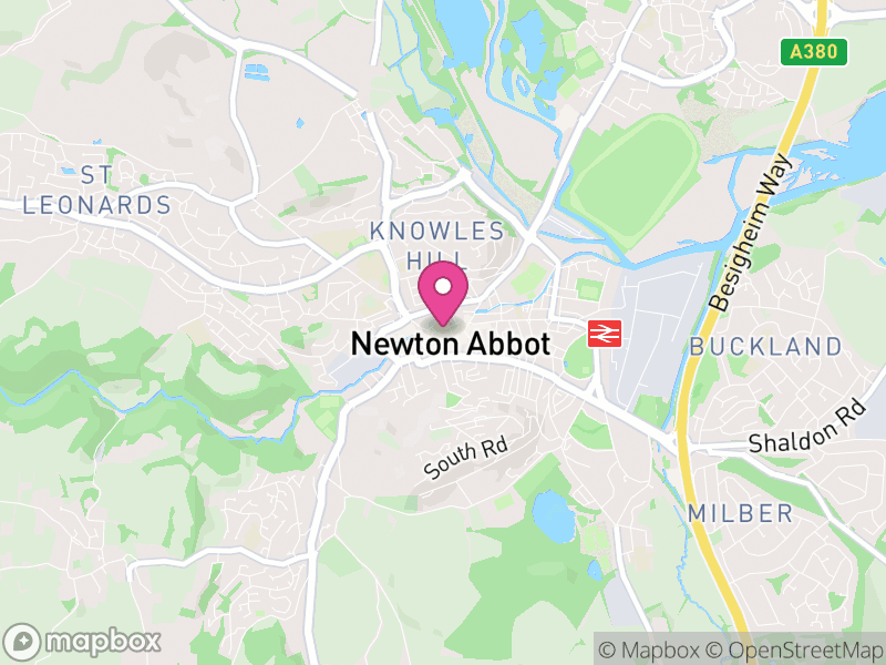 Map of Newton Abbot Letting Agents