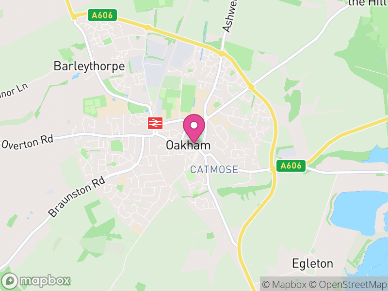 Map of Oakham Letting Agents