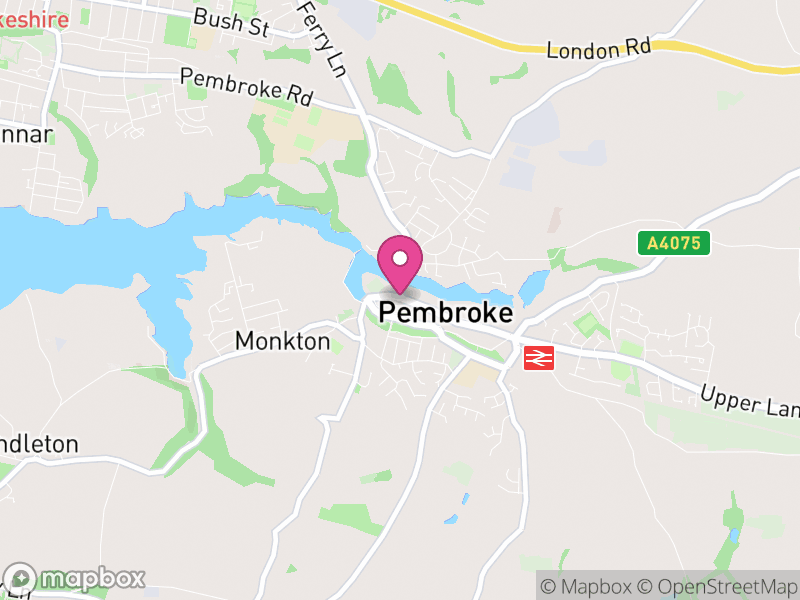 Map of Pembroke Letting Agents