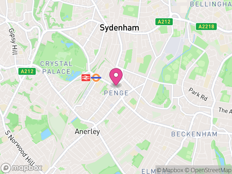 Map of Penge Letting Agents