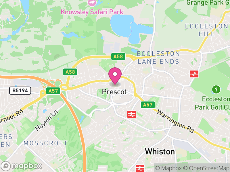 Map of Prescot Letting Agents