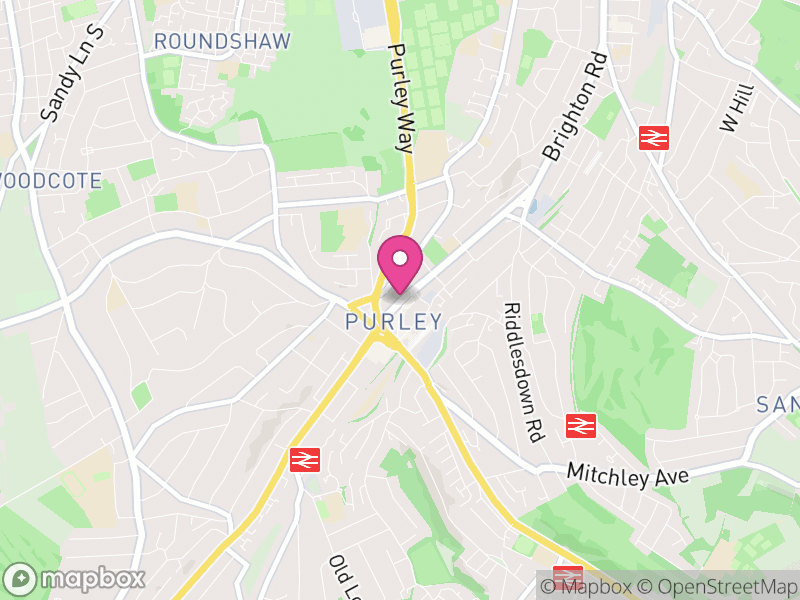 Map of Purley Letting Agents
