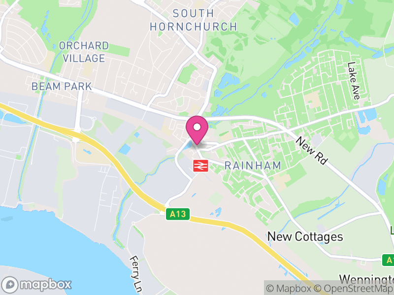 Map of Rainham Letting Agents