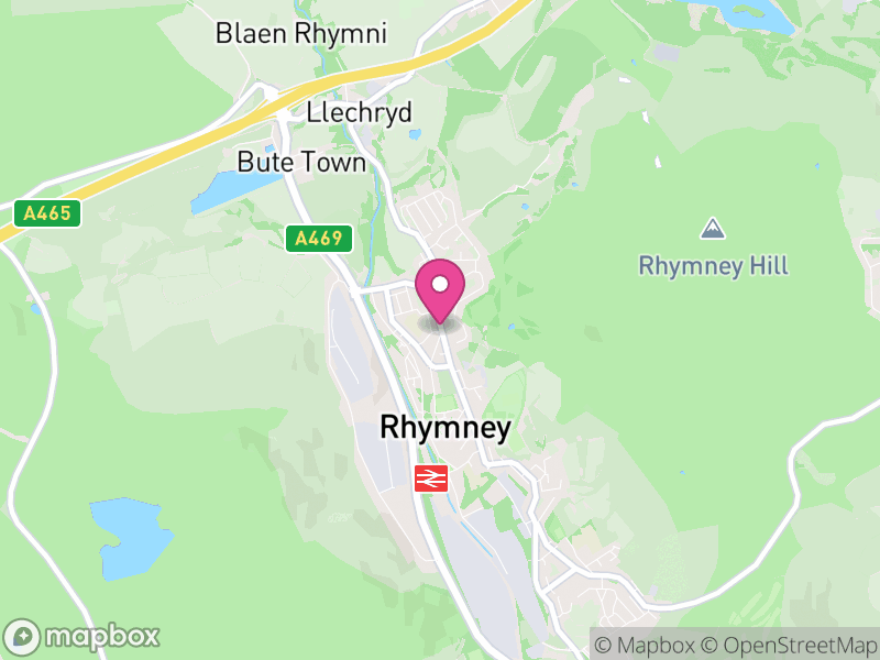 Map of Rhymney Letting Agents
