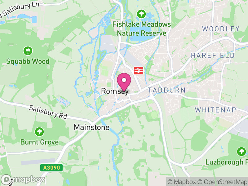 Map of Romsey Letting Agents