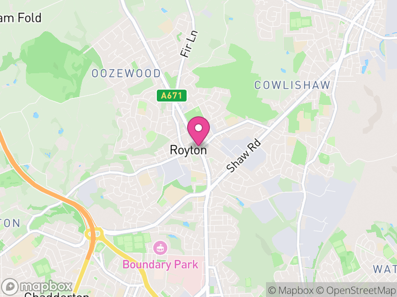 Map of Royton Letting Agents