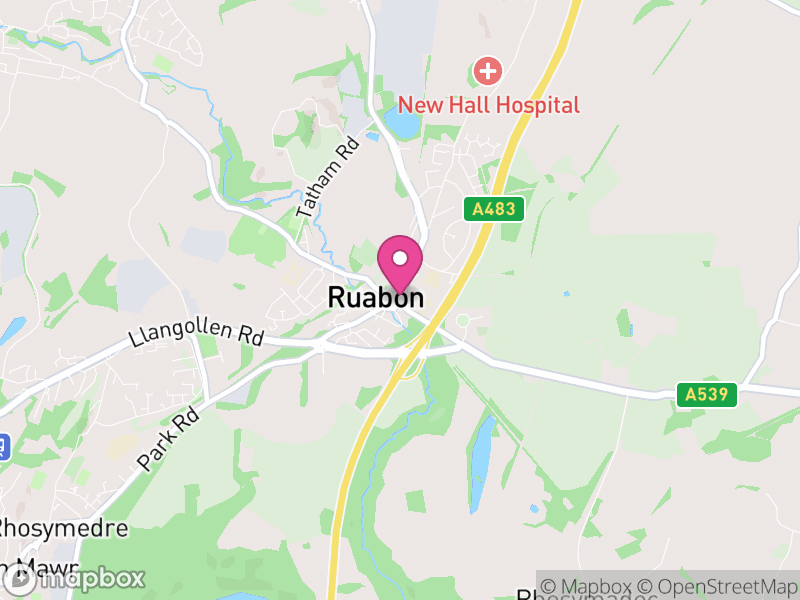 Map of Ruabon Letting Agents