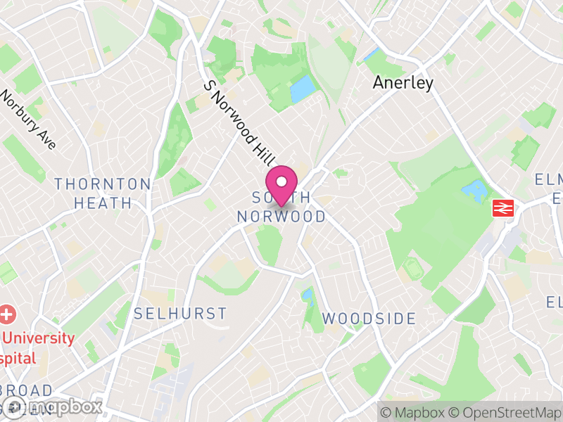 Map of SE25 Letting Agents