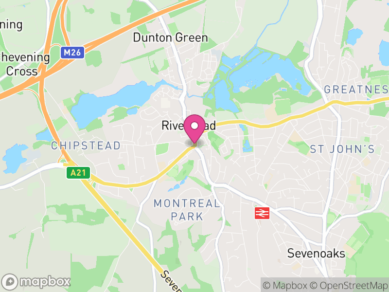 Map of Sevenoaks Letting Agents