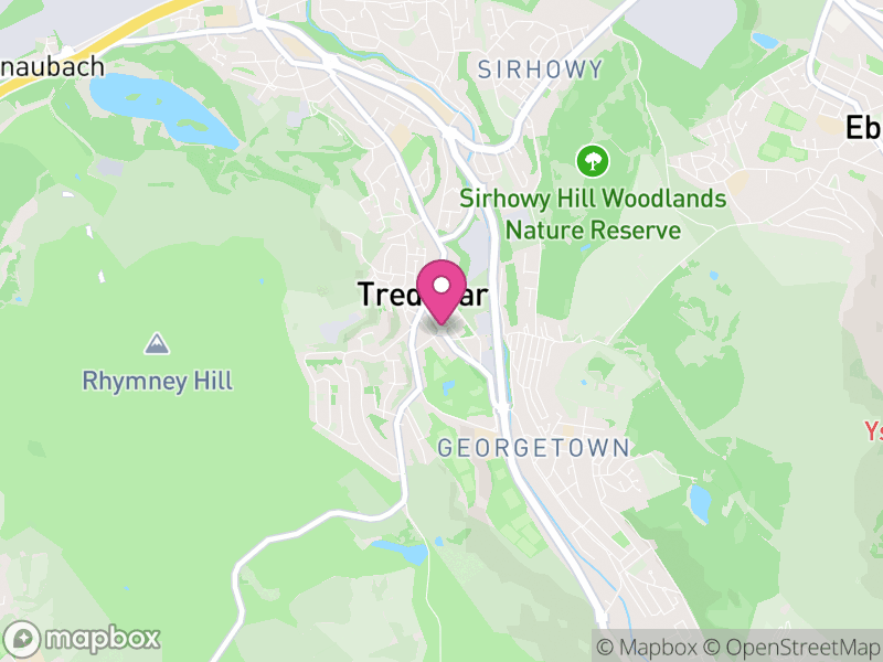 Map of Tredegar Letting Agents