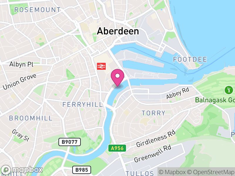 Map of properties for sale in AB11