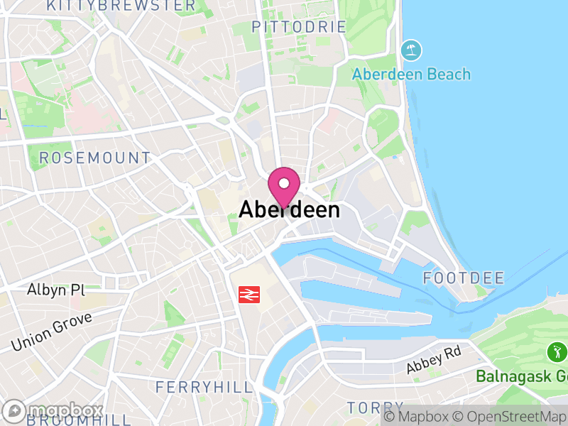 Map of properties for sale in Aberdeen