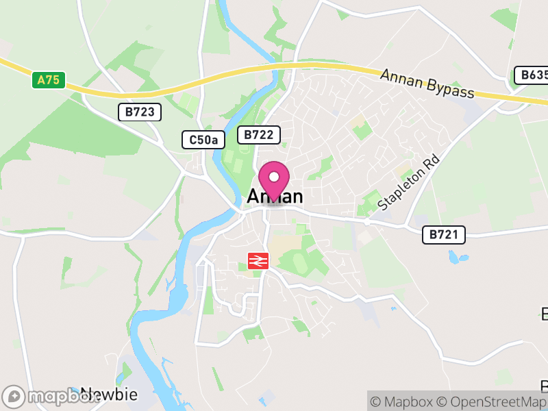 Map of properties for sale in Annan