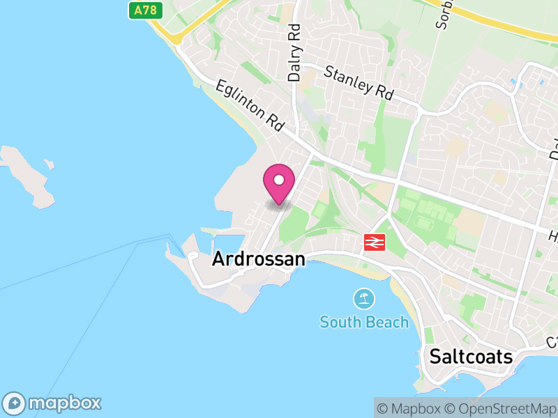 Map of properties for sale in Ardrossan