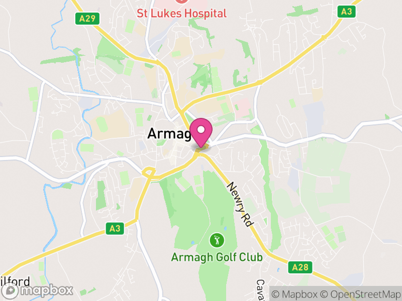 Map of properties for sale in Armagh