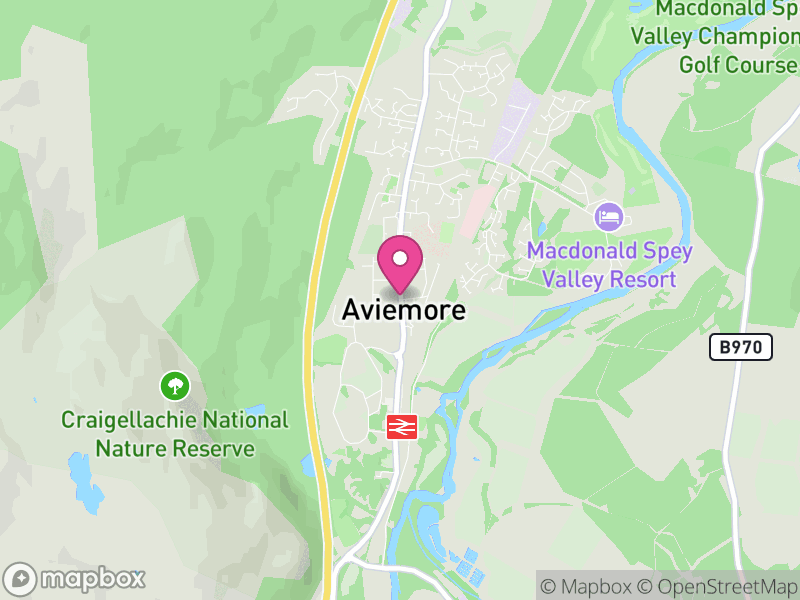 Map of properties for sale in Aviemore