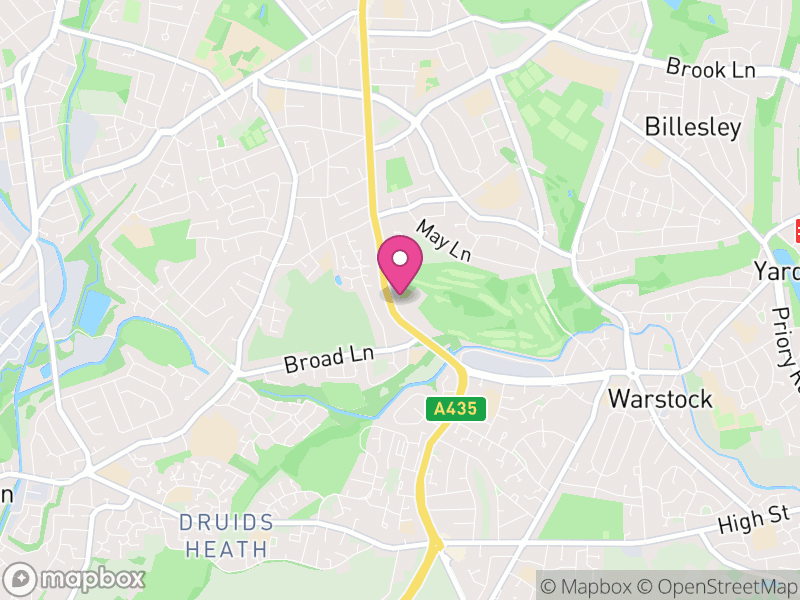 Map of properties for sale in B14