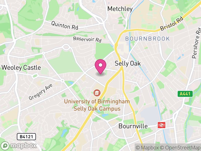 Map of properties for sale in B29