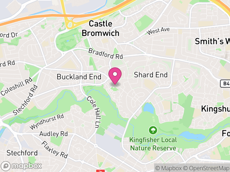 Map of properties for sale in B34