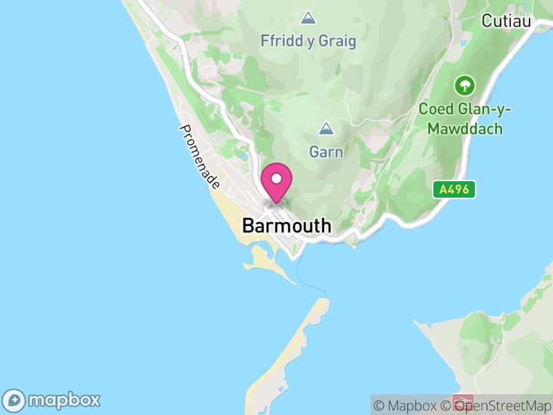 Map of properties for sale in Barmouth