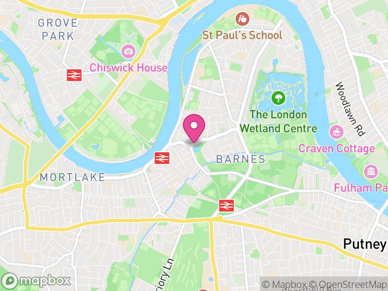 Map of properties for sale in Barnes