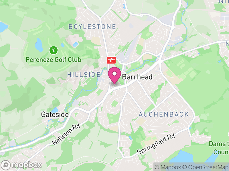 Map of properties for sale in Barrhead