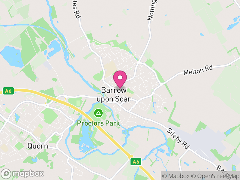 Map of properties for sale in Barrow Upon Soar